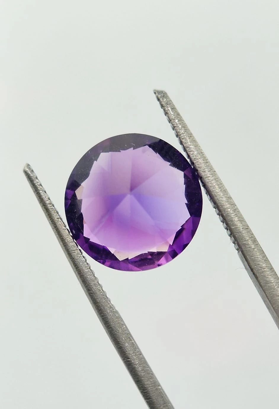 3.66ct Amethyst Round Cut Loose Gemstone from Nigeria — view 2